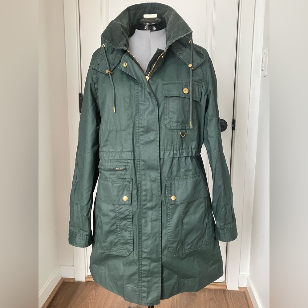 J. Crew Dark Green Hooded Utility Parka